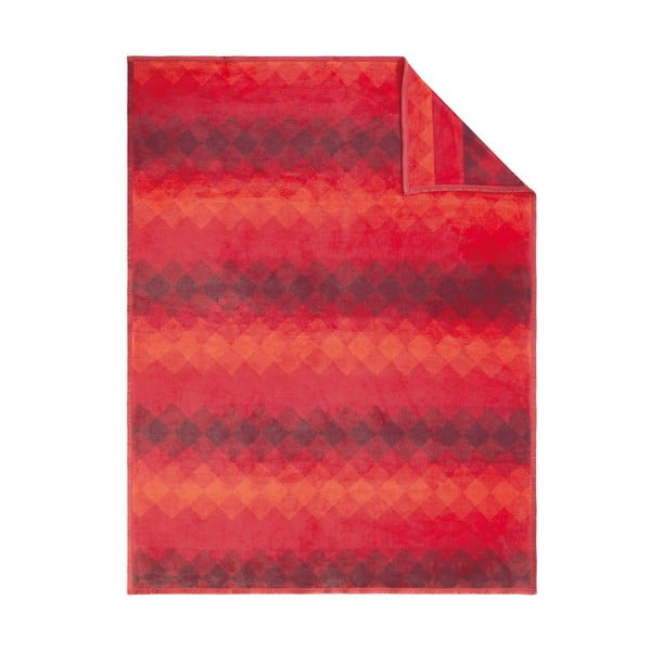 Pătură Ombre, 150x200 cm, roșie