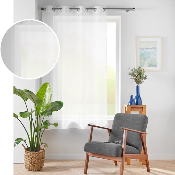Perdea albă din voal 140x180 cm Lissea – douceur d'intérieur-image-3