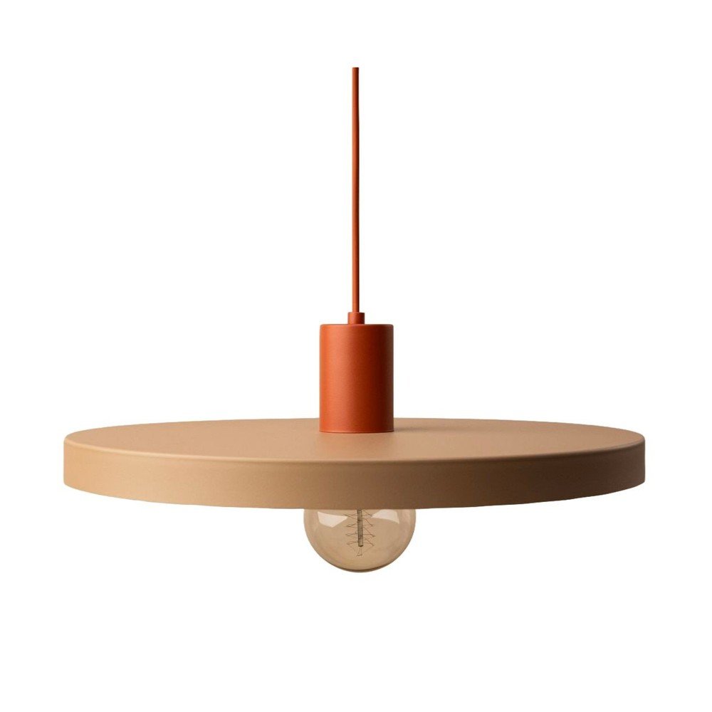 Lustră bej din metal ø 40 cm Ori – Micadoni