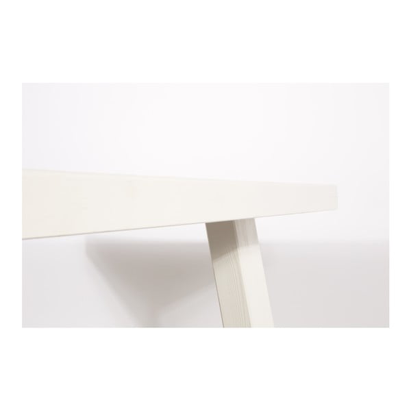 Masă din lemn masiv Zuiver A Framed, 200 x 90 cm, alb-image-2