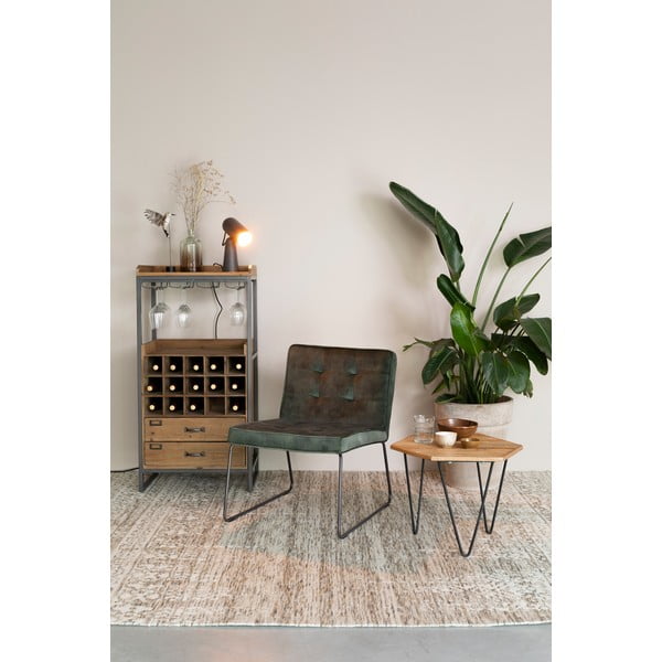 Veioză gri cu abajur din metal (înălțime 26,5 cm) Vesper – White Label-image-3