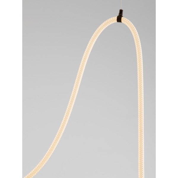 Lustră albă/negru-mat LED cu intensitate reglabilă din oțel Ilane – Nova Luce-image-2