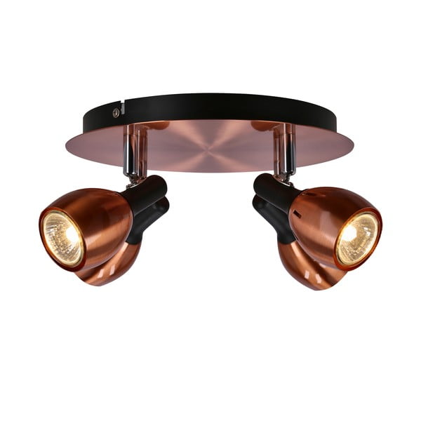 Plafonieră arămie cu abajur din metal 35x35 cm Cross – Candellux Lighting-image-3