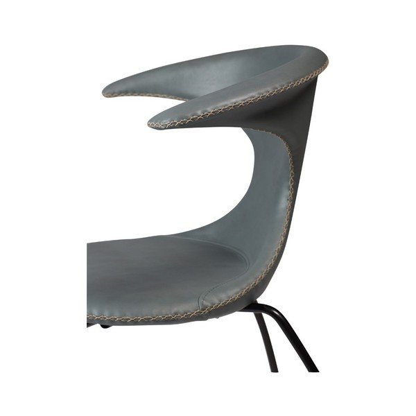 Scaun din piele DAN-FORM Denmark Flair, gri-image-3