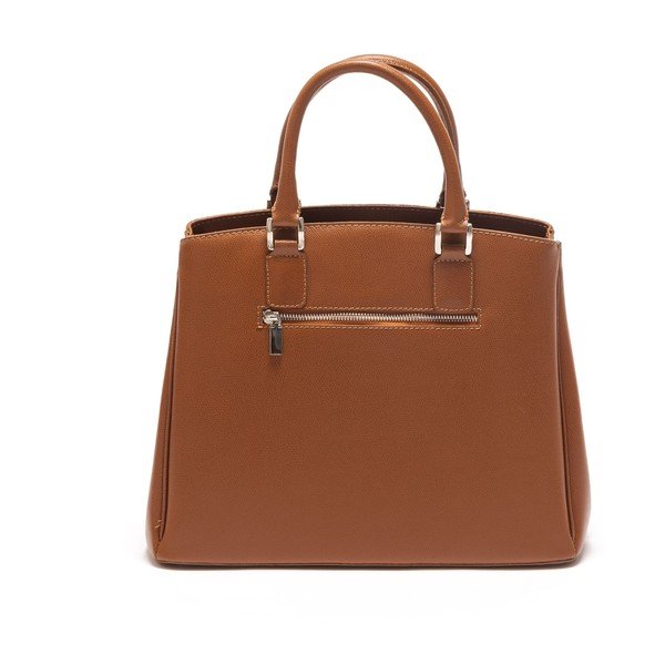 Geantă din piele Isabella Rhea no. 465, maro cognac-image-1