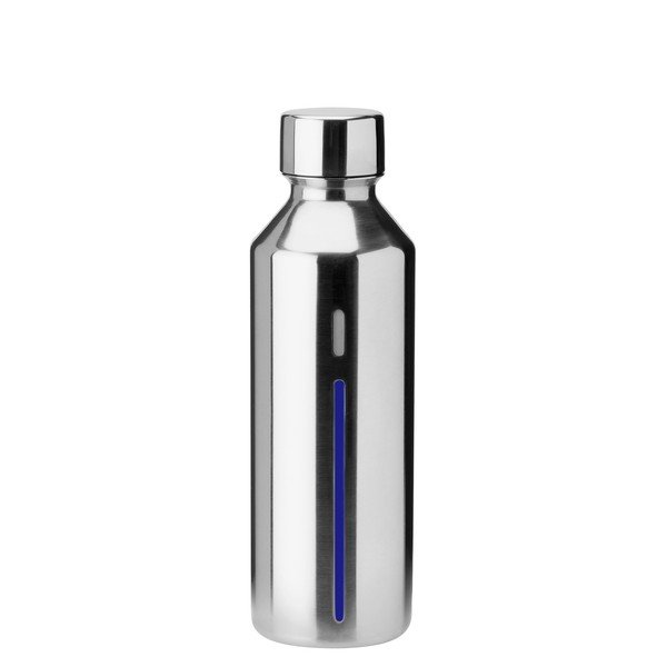 Sticlă pentru aparat de apă carbogazoasă argintie din oțel inoxidabil Brus – Stelton