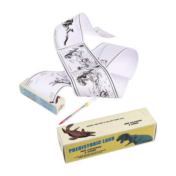 Set de călătorie pentru colorat și făcut puzzle-uri Rex London Prehistoric-image-3