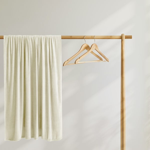 Pătură din microfibră DecoKing Mic, 200 x 220 cm, crem deschis-image-4