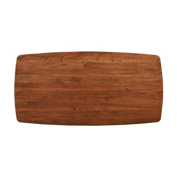 Masă de dining maro cu blat din lemn de acacia 100x220 cm Quenza – Light & Living-image-4