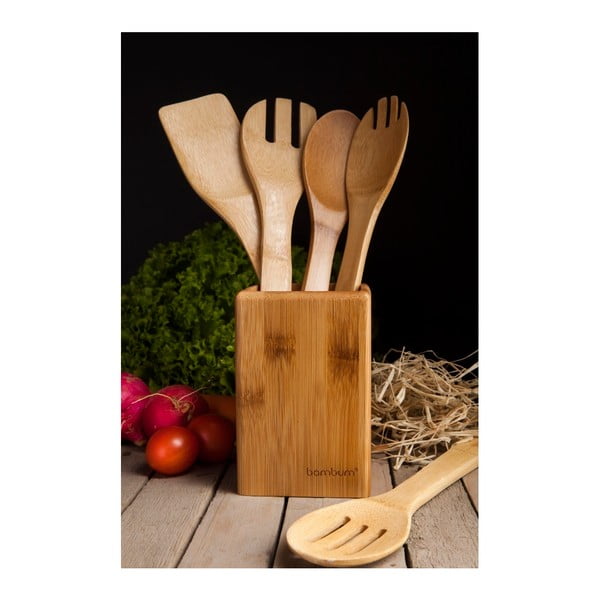 Set ustensile din bambus pentru bucătărie Bambum Ravioli-image-1