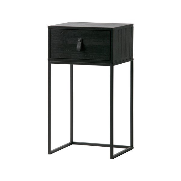 Noptieră cu sertar WOOOD Zola, negru-image-3