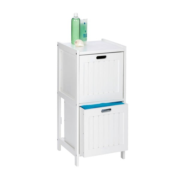 Dulap din lemn cu 2 sertare Wenko Oslo, alb-image-1