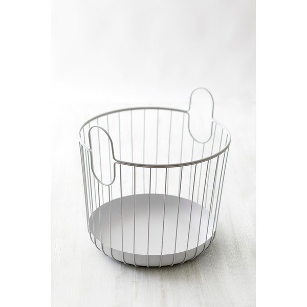 Coș de depozitare din metal Zone Inu, ø 40,6 cm, alb-image-1