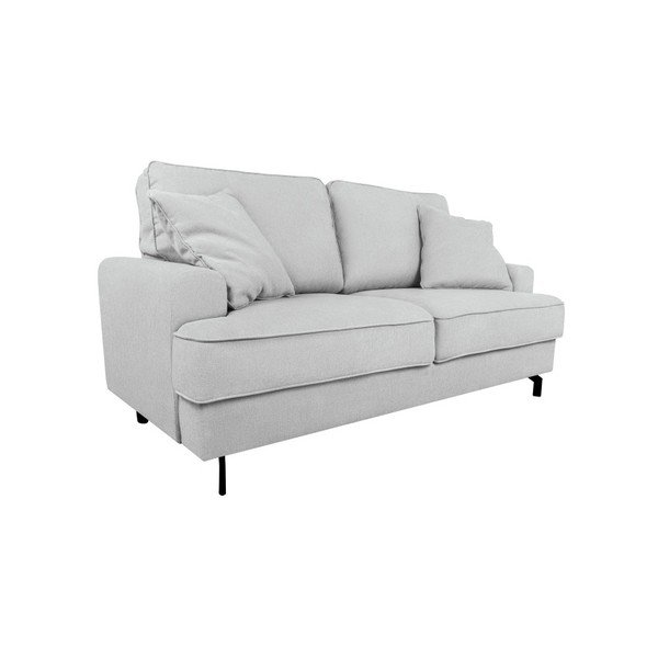 Canapea cu 2 locuri Kooko Home Salsa, gri - alb -image-2