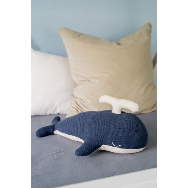 Jucărie Kindsgut Whale, albastru-alb-image-1
