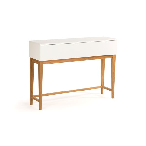 Masă tip consolă Woodman Blanco, alb-image-2