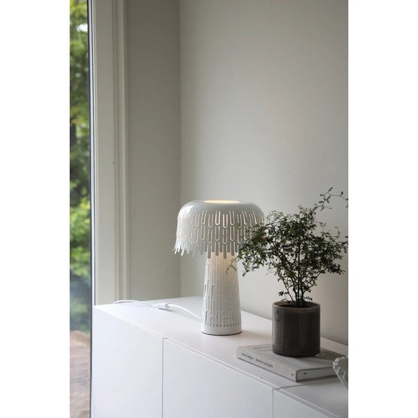 Veioză albă cu abajur din metal (înălțime 38 cm) Verbera – Markslöjd-image-1