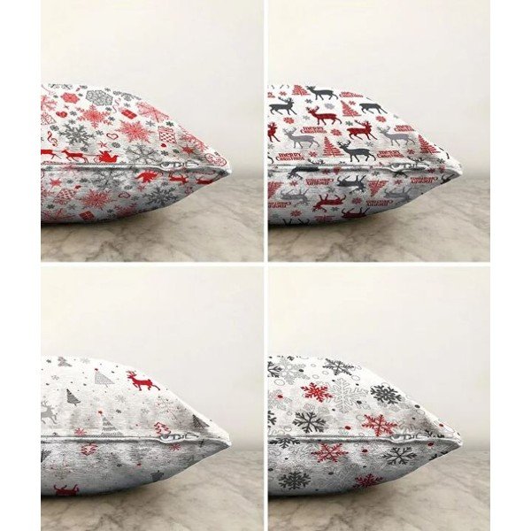Fețe de pernă 4 buc. 43x43 cm  cu model de Crăciun Merry Christmas – Mila Home-image-1