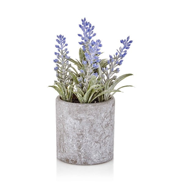 Floare artificială în ghiveci din beton The Mia Provence, mov