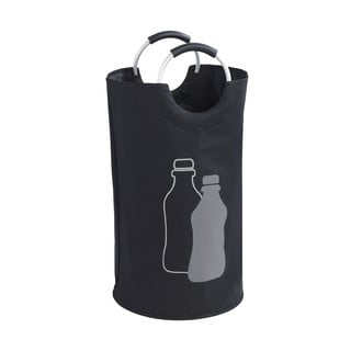 Coș pentru reciclare sticle Wenko, negru