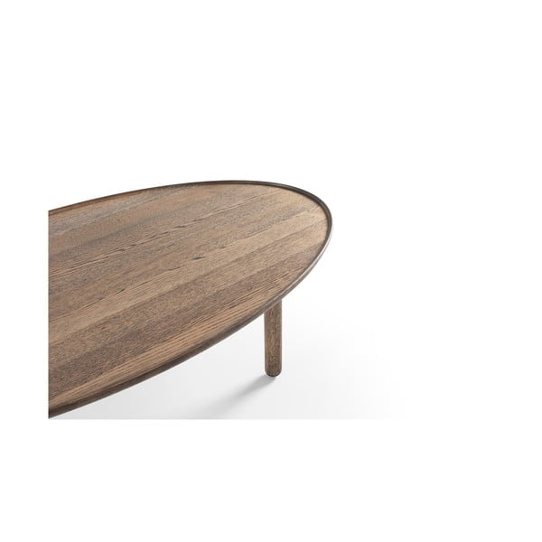 Măsuță de cafea maro din lemn de stejar 65x120 cm Mu – Gazzda-image-3