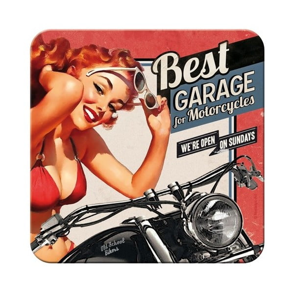 Set 5 suporturi pahar Postershop Best Garage