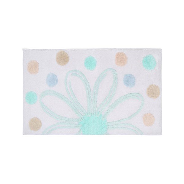 Set 2 covorașe de baie și husă pentru capac WC Confetti Bathmats Minty Alinda-image-1