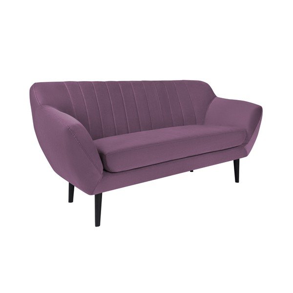Canapea cu 2 locuri și picioare negre Mazzini Sofas Toscane, mov-image-1