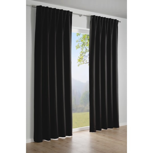 Draperie neagră 245x140 cm Dimout - Gardinia-image-1