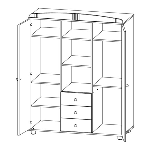 Dulap  din lemn de pin Faktum Tomi-image-1