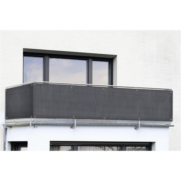 Paravan pentru balcon gri 500x85 cm - Maximex-image-1