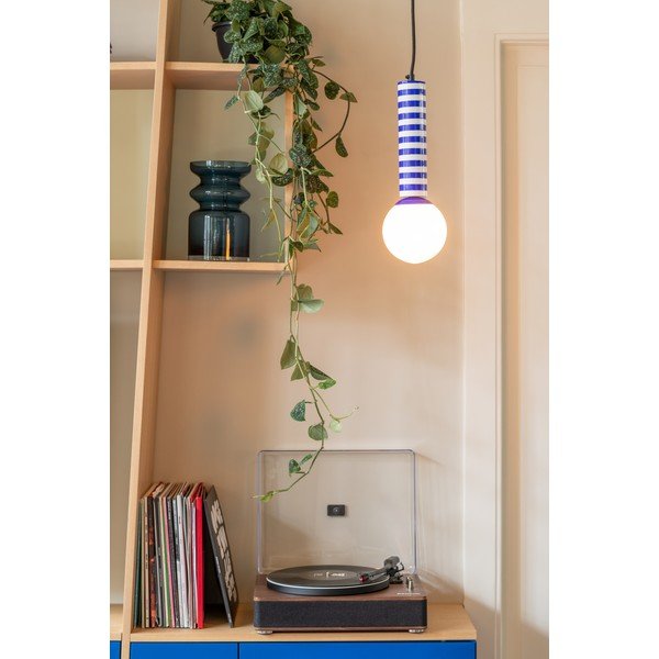 Lustră albastră din metal ø 12 cm Rayado Retro – Leitmotiv-image-1