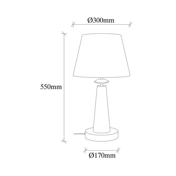 Veioză metalică Opviq lights Samuel, auriu-image-1