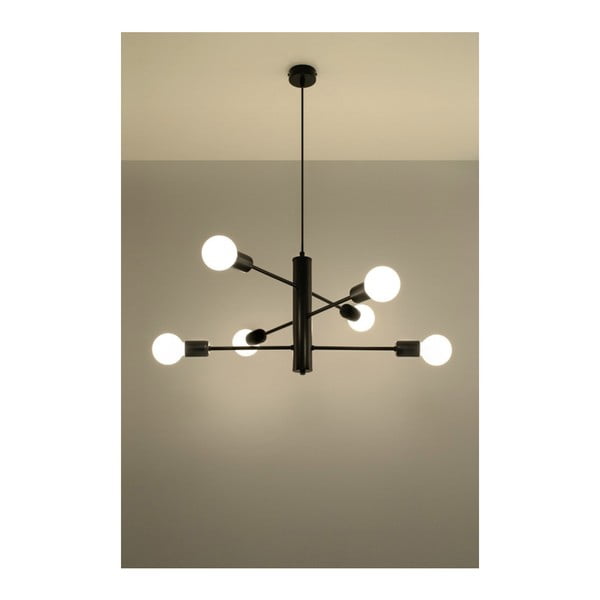 Lustră Sollux Donato 6, negru-image-1