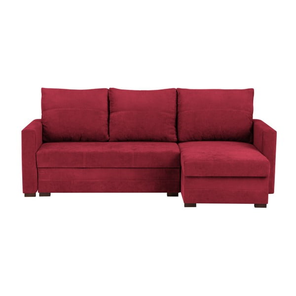Canapea modulară extensibilă cu spațiu pentru depozitare Melart Andy, roșu