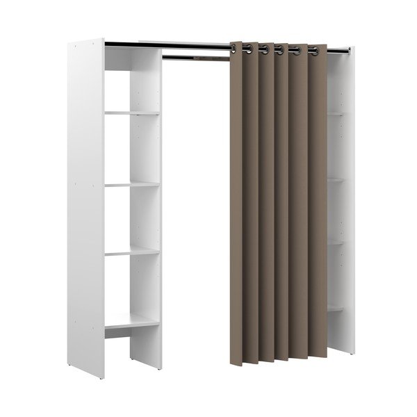 Șifonier alb-maro deschis 185x182 cm Tom – TemaHome-image-2