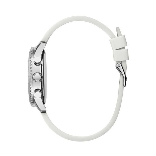 Ceas damă Guess W1025L1, curea din silicon, alb-image-1