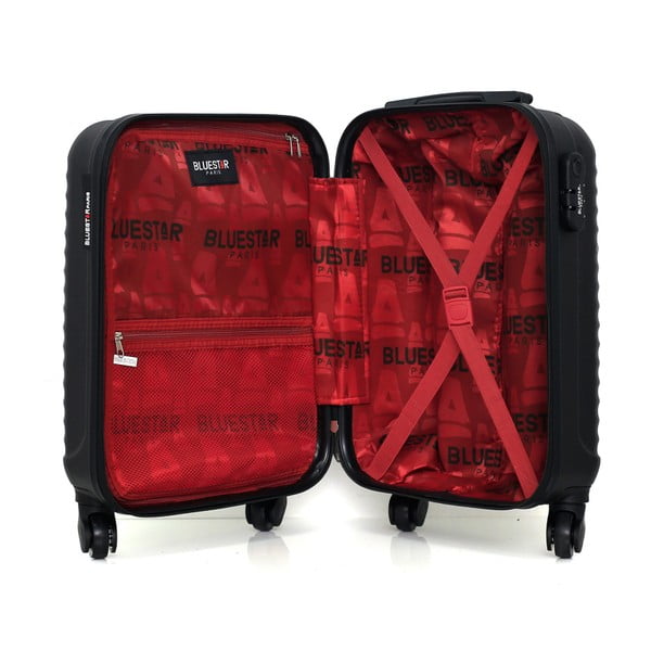 Set troler și geantă cosmetice de voiaj Bluestar Marro, negru-image-2