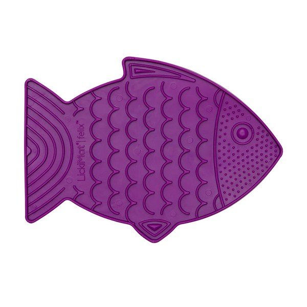 Covoraș de lins pentru pisici Felix Purple – LickiMat-image-1