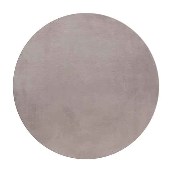 Covor bej lavabil rotund ø 160 cm Pouffy – Ayyildiz Carpets