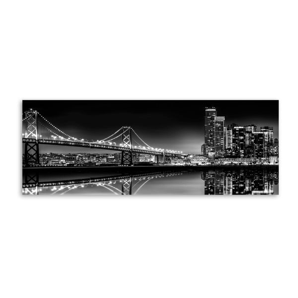 Tablou Styler Canvas Silver Bridge, 60 x 150 cm