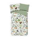 Lenjerie de pat pentru copii verde din bumbac pentru pat de o persoană 140x200 cm Samba – Good Morning