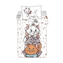 Lenjerie de pat pentru copii albă din bumbac pentru pătuț 100x135 cm Marie Cat "Friends" – Jerry Fabrics