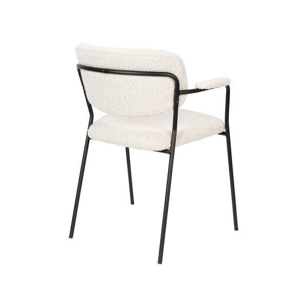 Scaune de dining albe 2 buc. Jolien – White Label-image-4