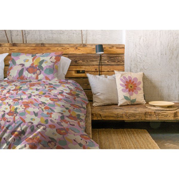 Lenjerie de pat din bumbac satinat pentru pat de o persoană 140x200 cm – Butter Kings-image-1