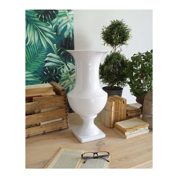 Vază din ceramică Orchidea Milano Luxury 50 cm, alb