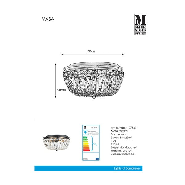 Plafonieră Markslöjd Vasa, 30 cm-image-2
