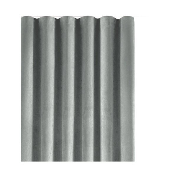 Draperie gri dimout (semi-opacă) din catifea 530x175 cm Velto – Filumi-image-2