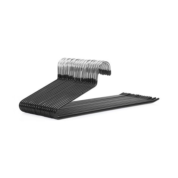 Set 20 umerașe din metal Songmics, negru