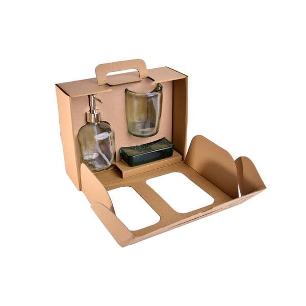 Set de accesorii de baie din sticlă Bubbles – Ego Dekor-image-4